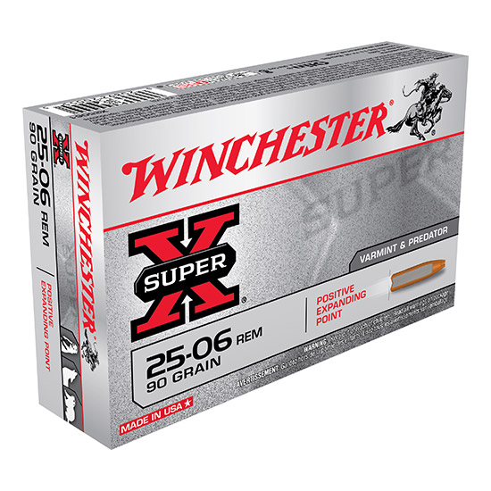 WIN SUPER-X 25-06 90GR POSITIVE EXPANDING 20/10 - Ammunition